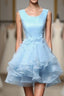 Cute Blue A Line Short Prom Dress, Blue Prom Dresses