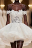 Mini Tulle Lace Short Prom Dress, Homecoming Dresses