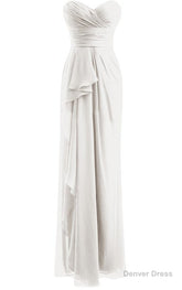 Classical Burgundy Sweetheart Empire Pleated Floor Length Chiffon Bridesmaid Dresses