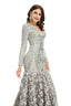 Prom Dress Long V Neck Prom Gown Full Sleeve Prom Dress Floor Length Dresses 2026