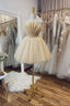 Cute Tulle Short Prom Dress, A Line Homecoming Prom Dresses