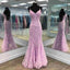 Gorgeous Mermaid Lilac Prom Dresses with Embroidery