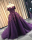 2026 Off Shoulder Regency Sweetheart Appliques Long Ball Gowns Prom Dresses