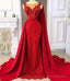 2026 Red Tulle With Appliques Long Satin Sheath Prom Dresses