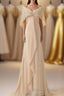 Ruffles Chiffon Long Mother of the Bride Dresses with Lace Cape