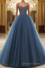 Beading Ball Gown Long Prom Dresses,Popular Evening Dresses,Fashion Winter Formal Dresses