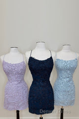 Coral Short Tight Homecoming Dresses with Lace Beading