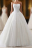 Ball Gowns Strapless Sleeveless Lace Up Wedding Dresses