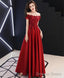 Burgundy Tulle Lace Long Prom Dress Burgundy Tulle Bridesmaid Dresses