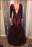2026 Deep V Neck Mermaid Prom Dresses