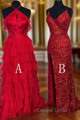 2025 New Style Red Long Prom Dresses