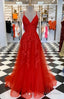 Red Lace Prom Dress, Formal Dresses, Prom Dress Prom Gowns Graduation Prom Dresses, 2693