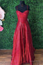 Princess Sequins Sweetheart Straps A Line Prom Gowns