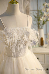 Chic Sleeveless Spaghetti Straps Tulle Princess Homecoming Dresses