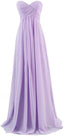 Sweetheart Bridesmaid Chiffon Prom Dresses Long Prom Gowns