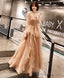 Champagne Tulle Long Prom Dress Champagne Prom Dresses 1