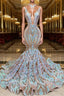 Chic Sequins Mermaid Prom Dress Sparkle Prom Dresses On Sale