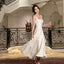 White Elegant Ruffles White Midi Dress Summer New Prom Women Clothes Fashion SunDress Birthday Ladies Dresses