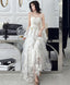 White Tulle Lace Long Prom Dress White Tulle Lace Prom Dresses 1