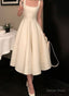 New Women Fashion Elegant Prom Midi Dress Vintage Princess Female Prom Dresses