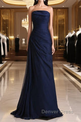 Prom Dresses A Line Elegant Chiffon With Ruffles Long Evening Dresses