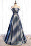 Stunning Strapless Ombre Long Prom Dresses