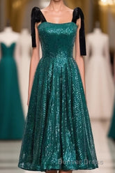 Cute Rose Gold Sequins Short Party Dresses