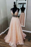 Spaghetti Straps Pink Fromal Dresses