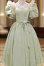 80S Style Puffy Sleeve Lace High Neck Midi Dresses
