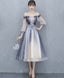 Cute Blue Tulle Short Prom Dress Blue Tulle Prom Dresses
