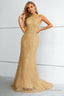 Yellow Halter Neck Mermaid Prom Dresses