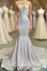 Glamorous Sequins Mermaid Long Evening Prom Dresses Online