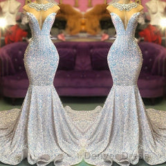 Glamorous Sequins Mermaid Long Evening Prom Dresses Online