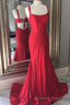Simply Mermaid Red Long Formal Dresses