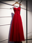 Spaghetti Straps Prom Dress, Newest Prom Dress, Chiffon Prom Dress, A Line Prom Dr Long Prom Dress