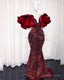 Sequin Wedding Reception Dress, African Velvet Wedding Dress, Elegant Velvet Prom Dress, African Fashion Clothing