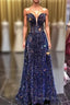 Chic Long Strapless Sparkly Tight Prom Dress