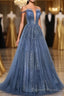 Lovely Tight A Line Lace Up Blue Prom Dress For Girls Prom Dresses
