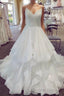 Charming Spaghetti Straps Long Ball Gowns Lace Up Wedding Dresses
