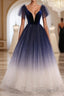 Elegant Backless Lace Up Long Charming Princess Prom Dresses For Girls