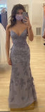 Stunning Spaghett Straps Mermaid Prom Dresses Straps With Lace 22th Birthday Outfit