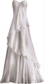Sexy A Line Sweetheart Prom Dress White Long Prom Dresses