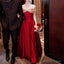 Off Shoulder Sequin A Line Prom Gowns