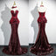 Sequin Peplum Panel Trumpet Tube Prom Gowns