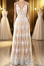 Spaghetti Straps White Prom Dresses