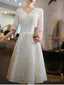 A Line Bridesmaid Dresses V Neck Half Sleeve Elegant Knee Length Sequined With Pleats Sequin