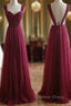 A Line Chiffon Prom Dress Bridesmaid Dresses