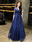 A Line Prom Gowns Beautiful Back Dresses Wedding Guest Floor Length Half Sleeve V Neck Lace With Beading