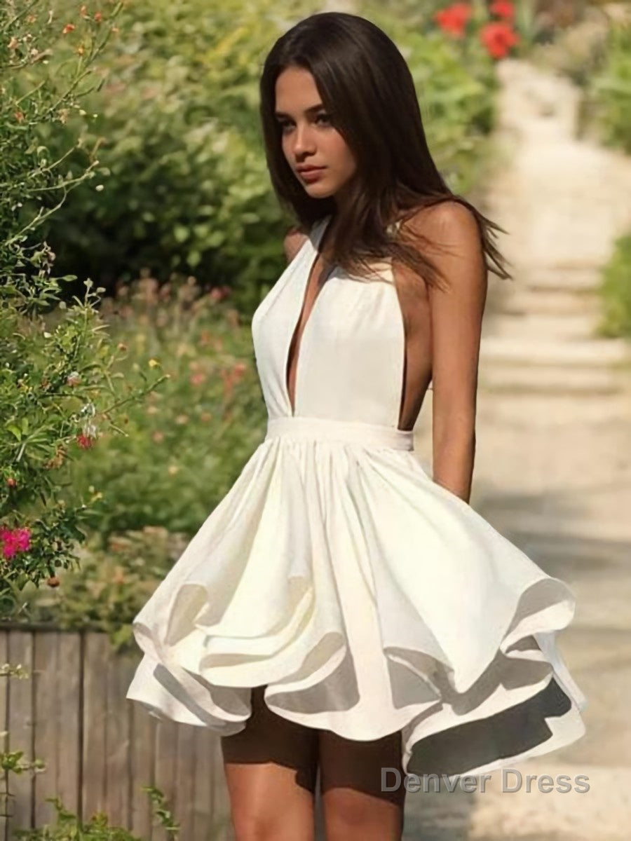 A Line Halter Short Mini Stretch Crepe Homecoming Dresses With Cascadi Denver Dress A Line Halter Short Mini Stretch Crepe Homecoming Dresses With Cascadi Denver Dress