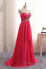 A-Line Prom Dresses Elegant Dresses Formal Asymmetrical Sleeveless Strapless Chiffon Backless With Rhinestone Ruched Ruffles